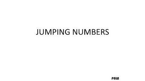 jumping numbers