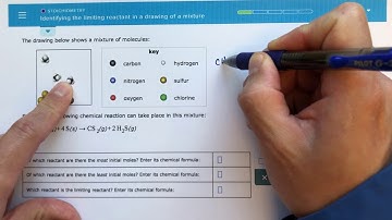ALEKS - Identifying the Limiting Reactant in a Drawing of a Mixture