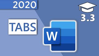 how to set tabs in ms word - 3.3 master course (2020 hd)