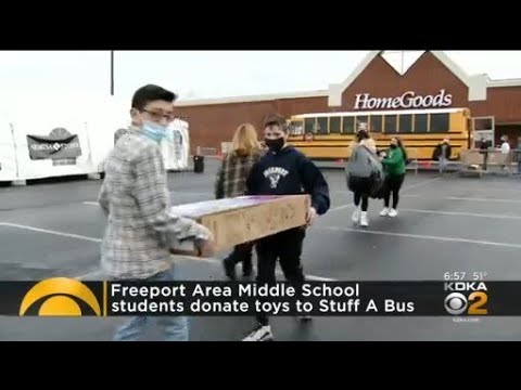 Freeport Area Middle School Students Donate Toys To Stuff A Bus