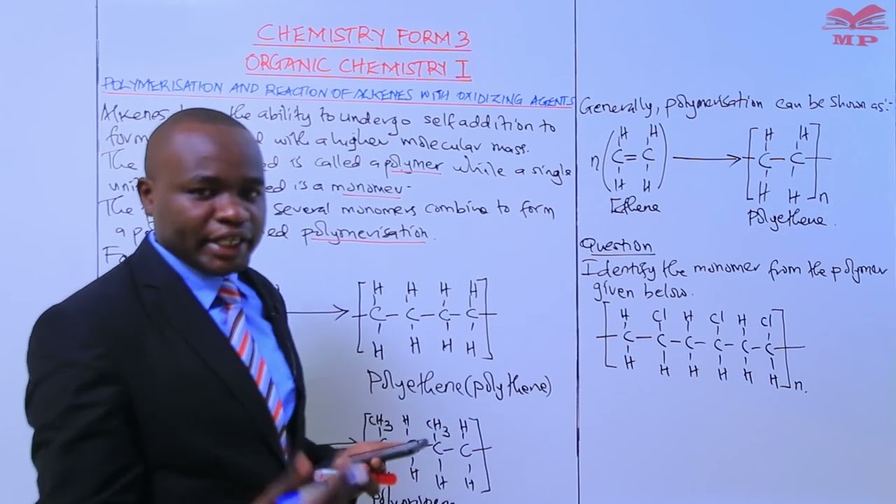Polymerisation and Reaction of Alkenes with Oxidising Agents