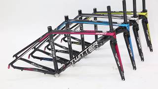 Newest aluminium road bike frame TW736 PRO with carbon fork