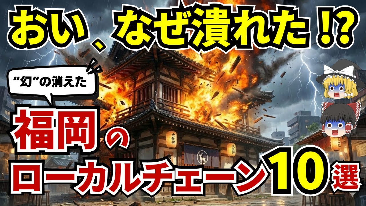なぜ消えた⁉ ”福岡県”で愛されたローカルチェーン店