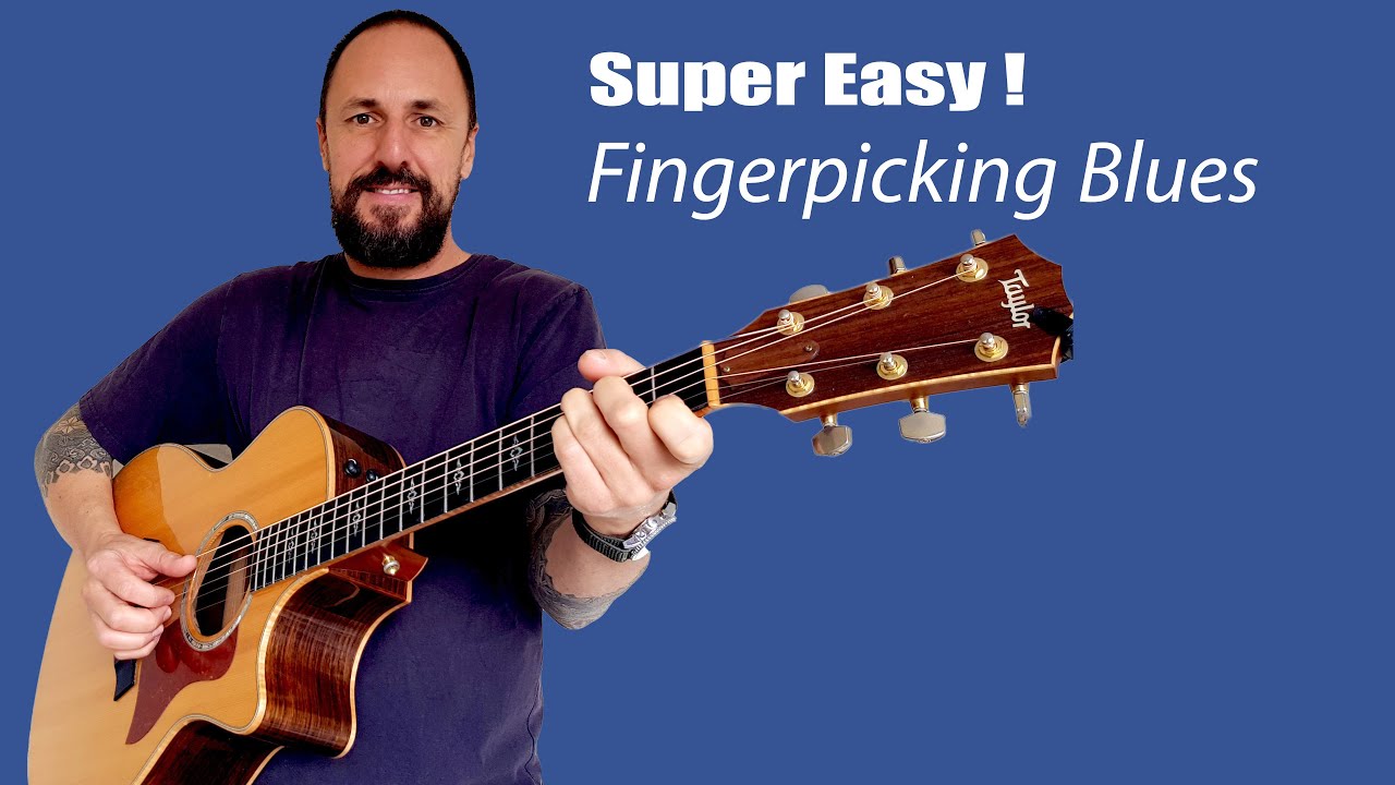Super Easy FINGERPICKING Blues YouTube