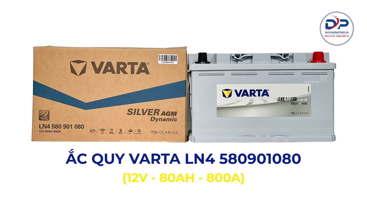 Bình ắc quy VARTA AGM LN4 580901080 12V 80AH CCA 800A