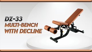Multi Bench with Decline for Fitness in India – Fitline India