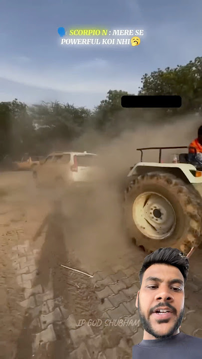 Scorpio N Vs Traktor Power And Offroading 💪 Power #scorpio #scorpion #traktor #touchan #tugofwar