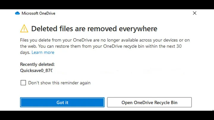 Fix OneDrive Error Deleted Files Are Removed Everywhere,Fix Game Saves Going To OneDrive Recycle Bin