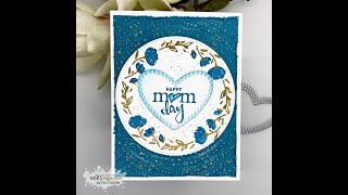 Unity Quick Tip: Embossed 2 Step Stamping Wreath