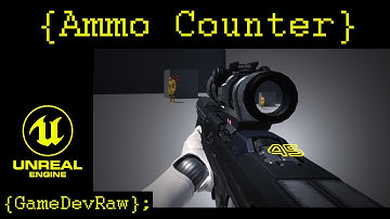SciFi Ammo Counter on your Weapon Mesh - Projected Ammo Counter using Widgets