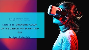 UNITY 3D: Lecture #25: Changing Color of the Object via Script and GUI