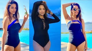 Beautiful Actress Anita Hassanandani Hot Sexy Bikini #photoshoot