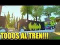 SCRAP MECHANIC - Estación de tren y giro de vías | Gameplay Español