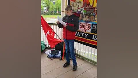 Adam Gillman speaking at mayday 2022 Reading Forbr...