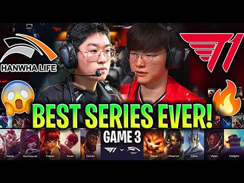 T1 BEST SERIES EVER!😱 - HLE vs T1 GAME 3 LCK ROAD TO MSI | HANWHA LIFE vs T1 G3 LCK 2025