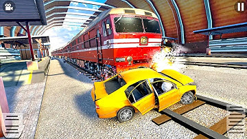 Train Derby Demolition: Car Destruction Sim 2021 - Gameplay Walkthrough Part 1 (Android/IOS)
