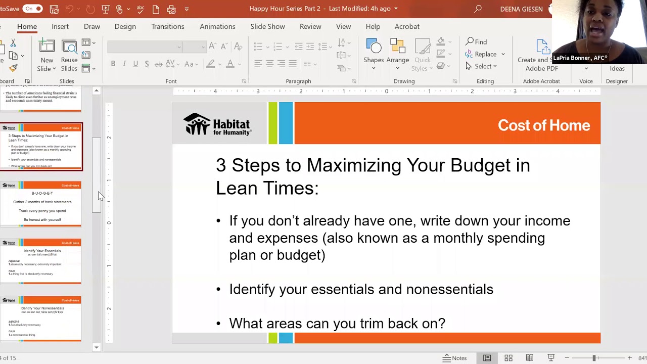 Managing Your Budget in Lean Times - YouTube