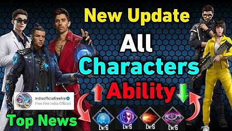 Chrono, Skyler, All Characters New Ability Change Ob33 Update Free Fire | Advance Server Free Fire