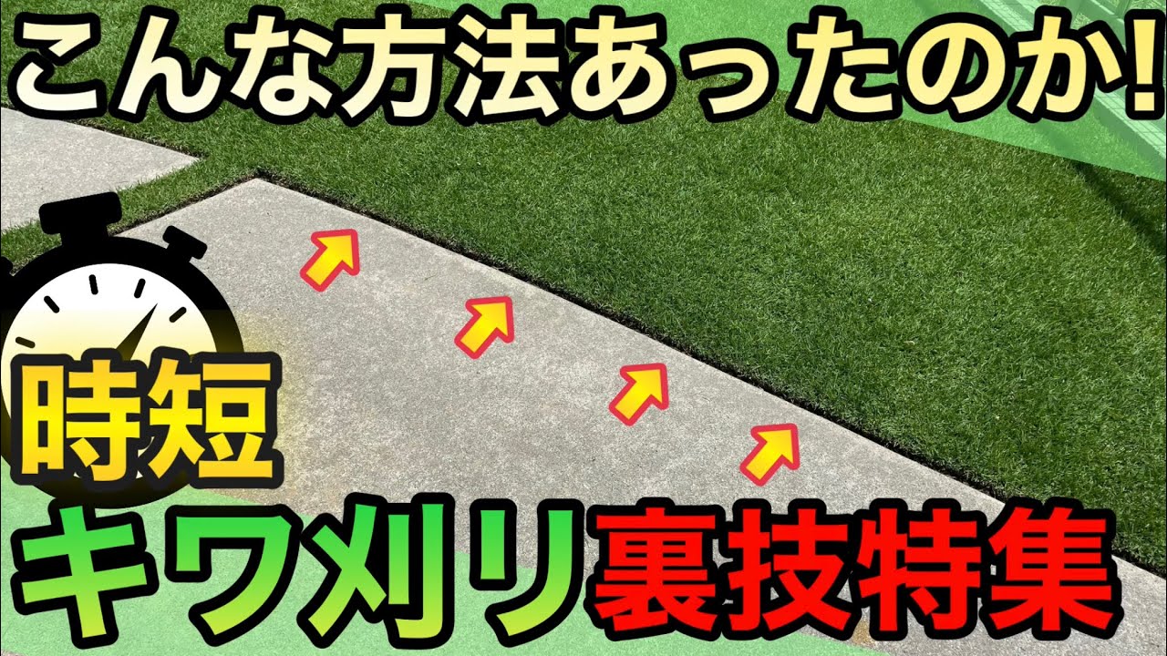 芝生のキワカリ幸せにします！秘密の裏ワザを全部ご紹介！