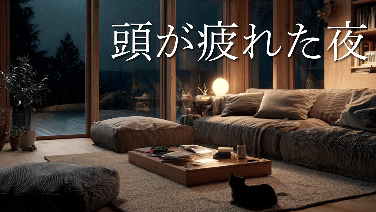 頭が疲れた夜に、静かに整うLo-Fi。｜Lo-Fi for a Tired Mind at Night