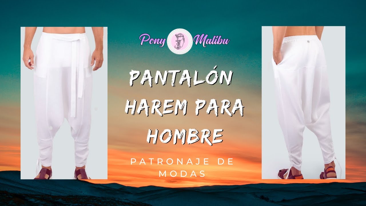 PANTALÓN O ARABE HOMBRE || Patronaje, Sirve Para Mujer. YouTube