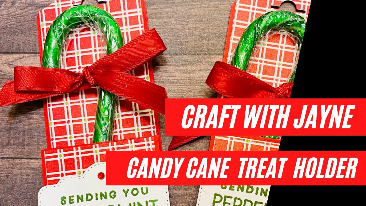 Candy Cane Treat Holder | Gingerbread & Peppermint | Craft with Jayne | Stampin Up !