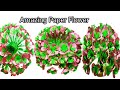 Wonderful paper flower vase || Empty plastic bottle vase