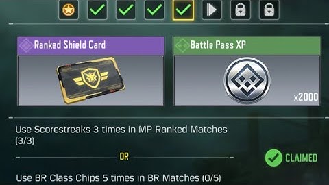 Call Of Duty Mobile Use Scorestreaks 3 times in MP Ranked Matches Task Complete