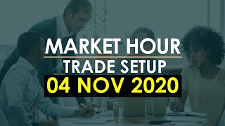 Intraday Trade Setup I 04 November 2020 I Stock Market News I Market Hour