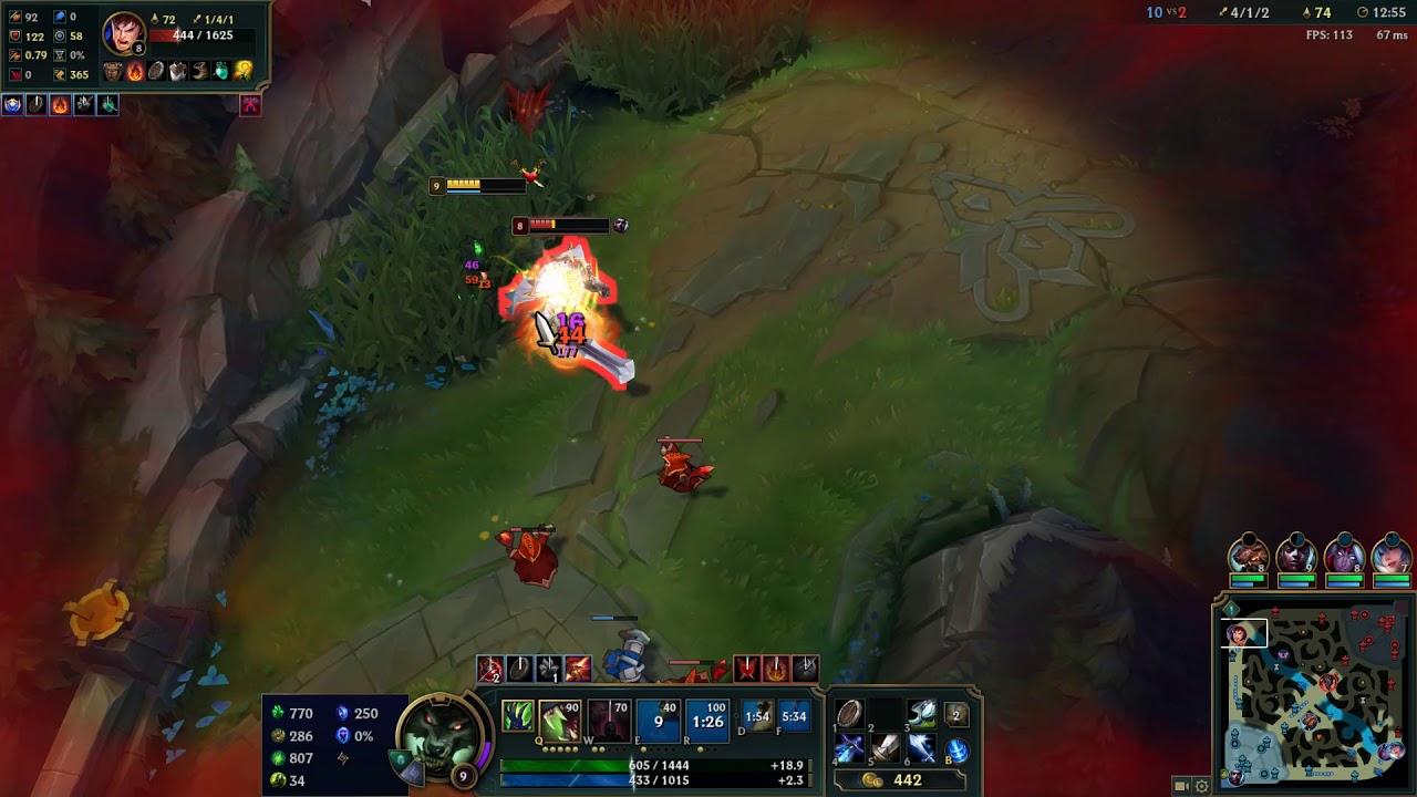 League of Legends Ft Warwick On Top (Game 2213 Patch 8.19)