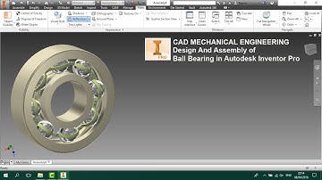 Design And Assembly of Ball Bearing in Autodesk Inventor Professional