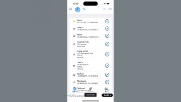 Maps Address Book - Features Overview