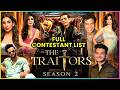 The Traitors season 2: Full List Of Confirmed Contestant | Munawar, Shweta Tiwari, Abhishek Malhan