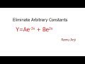 Differential equations elimination of arbitrary constants 4 engineering mathematics ramu anji