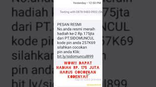 MAKIN KREATIF MODUS PENIPUAN UNDIAN BERHADIAH