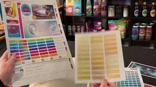 SHARP Color Charts and Test Forms - White toner on metallic stock