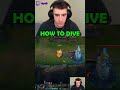 How To Dive #leagueoflegends #twitch #gaming #riotgames #funny #outplay #streamer #league