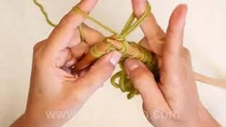 How to knit double loop knitting