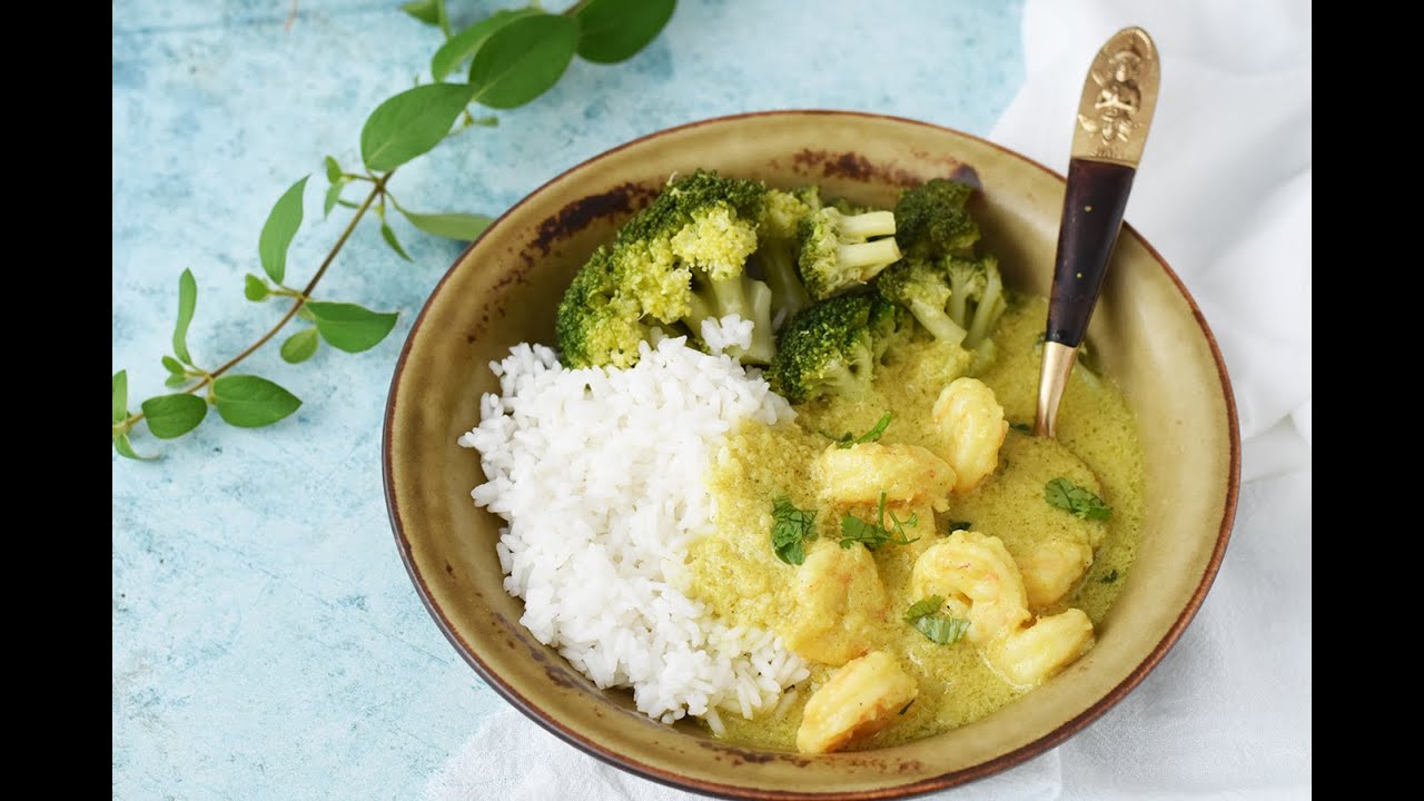 Curry De Creveti Cu Lapte De Cocos Youtube