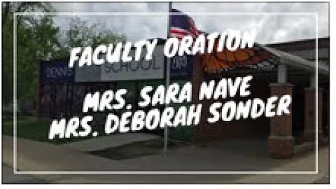 Faculty Oration: Sara Nave & Deborah Sonder