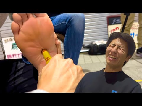 【185】足つぼJapanese street massage real Live/ストリートマッサージLive