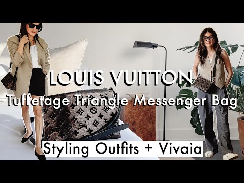 LOUIS VUITTON TUFFETAGE TRIANGLE MESSENGER BAG Review Virgil Abloh Outfit Ideas Vivaia Try On 