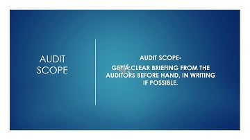 Preparing for the External Audit  Video version