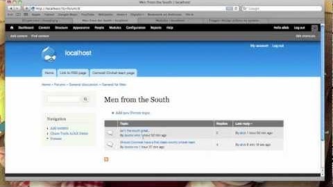 Using the Forum module in Drupal 7