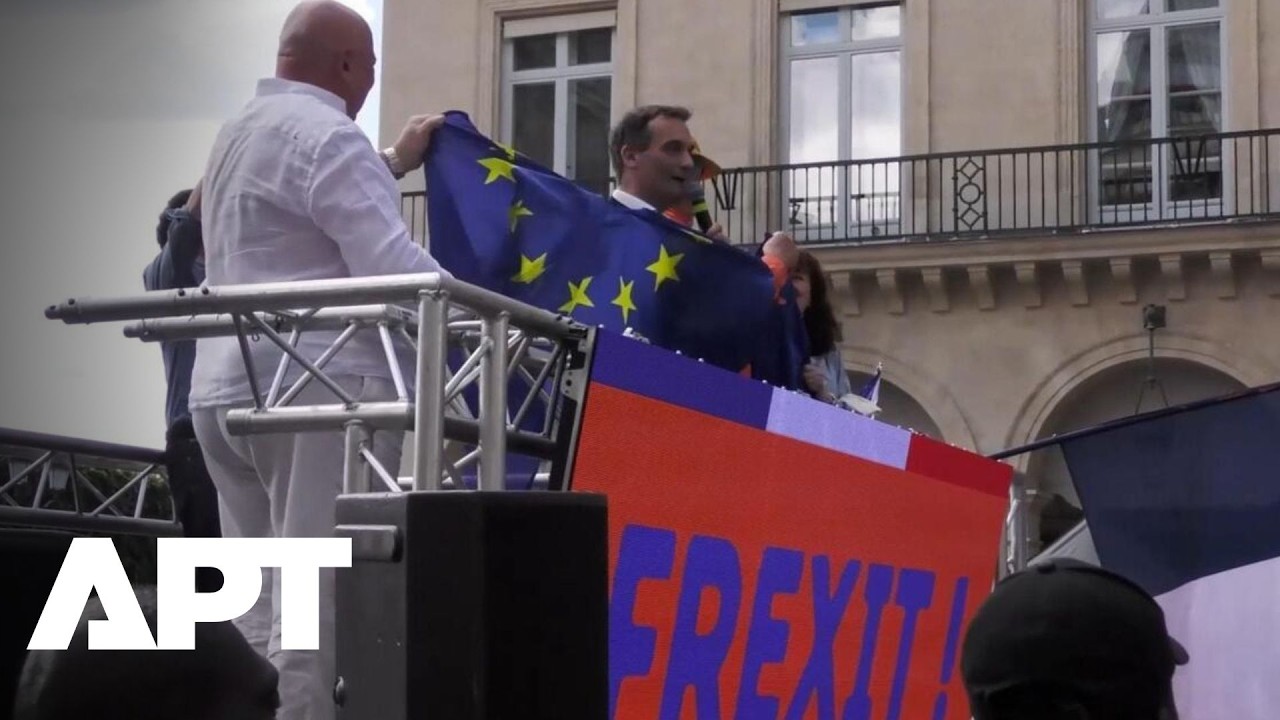 ‘Macron Takes Orders From Brussels’: Frexit Protest Erupts As EU Flag Gets Torn | APT