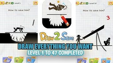HOW TO COMPLETE LEVEL 1 TO 47 ON DRAW 2 SAVE GAMES| Alberto Historia Official