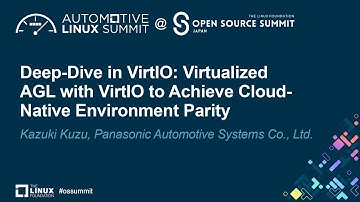 Deep-Dive in VirtIO: Virtualized AGL with VirtIO to Achieve Cloud-Native Environment...- Kazuki Kuzu