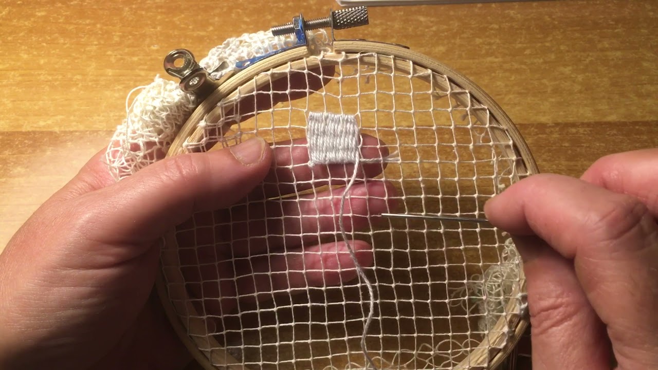 Rete modano: tutorial punto rammendo o punto rete. Prima parte.