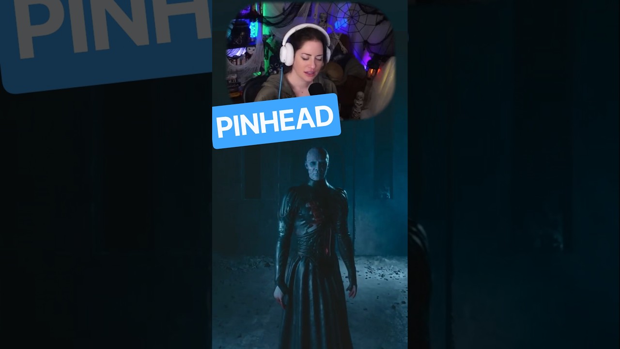 Reacting to Pinhead in #HellraiserRevival 😱🧊👏