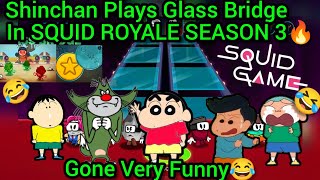 Shinchan Plays SQUID ROYALE SEASON 3 With His Friends🔥 Gone Very Funny🤣 SQUID GAME